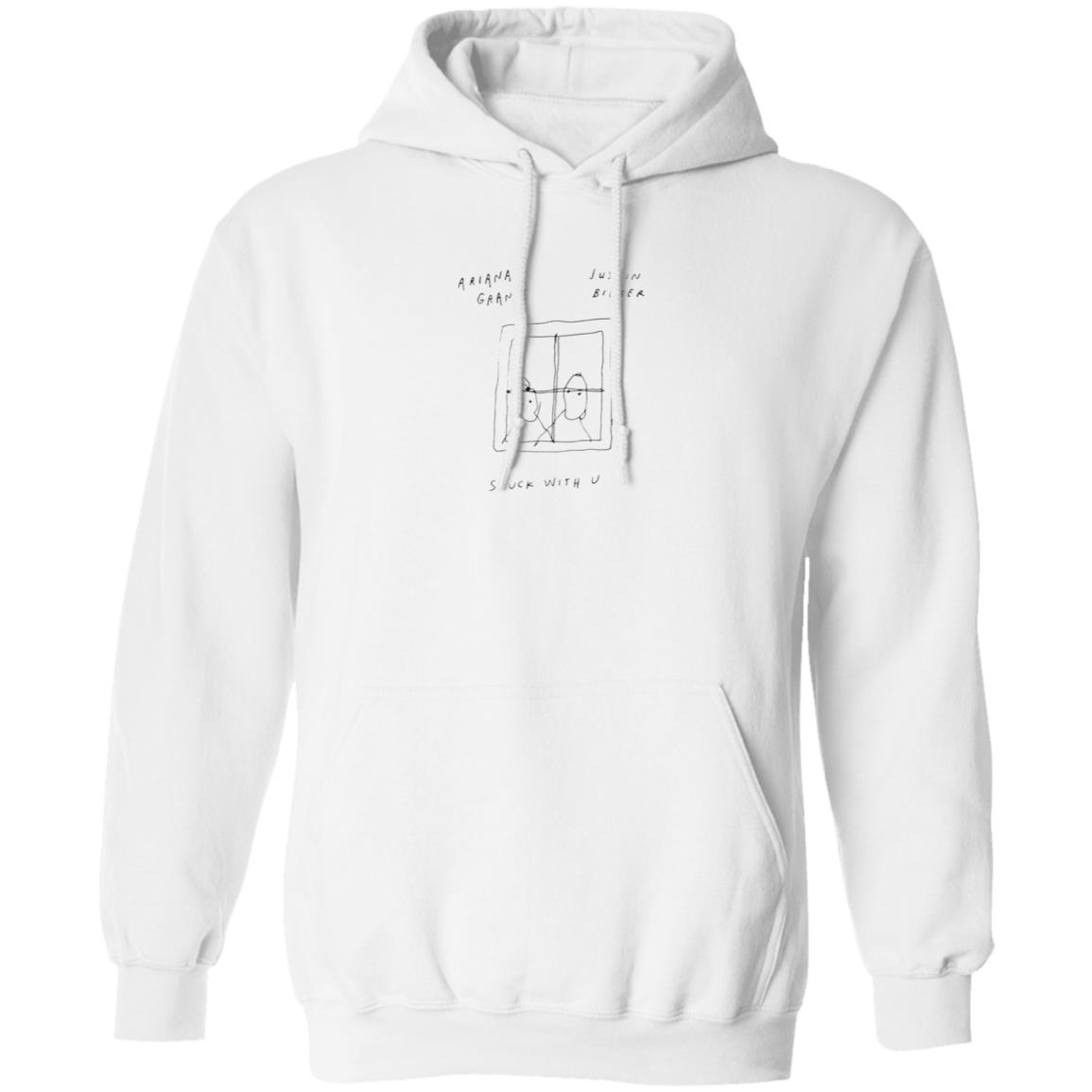 Stuck With U Hoodie Merch Ariana Grande & Justin Bieber Stuck With U Singer Hooded Sweatshirt