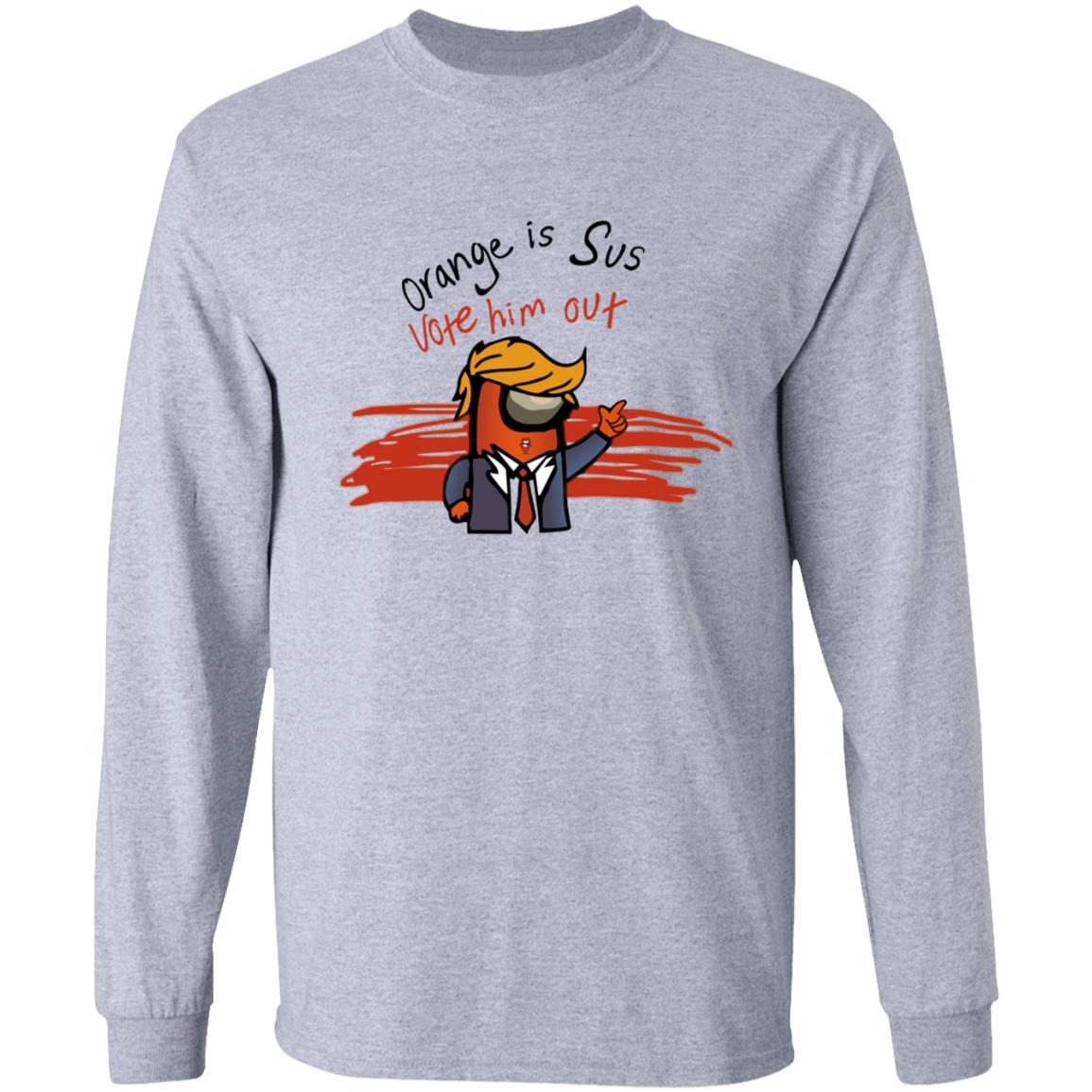 Alluringskull Merch Orange Is Sus Vote Him Out Hoodie Alluringskull Merch Orange Is Sus Vote Him Out Hoodie