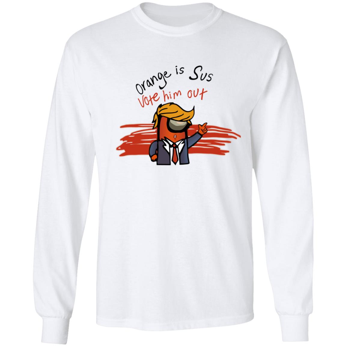 Alluringskull Merch Orange Is Sus Vote Him Out Hoodie Alluringskull Merch Orange Is Sus Vote Him Out Hoodie