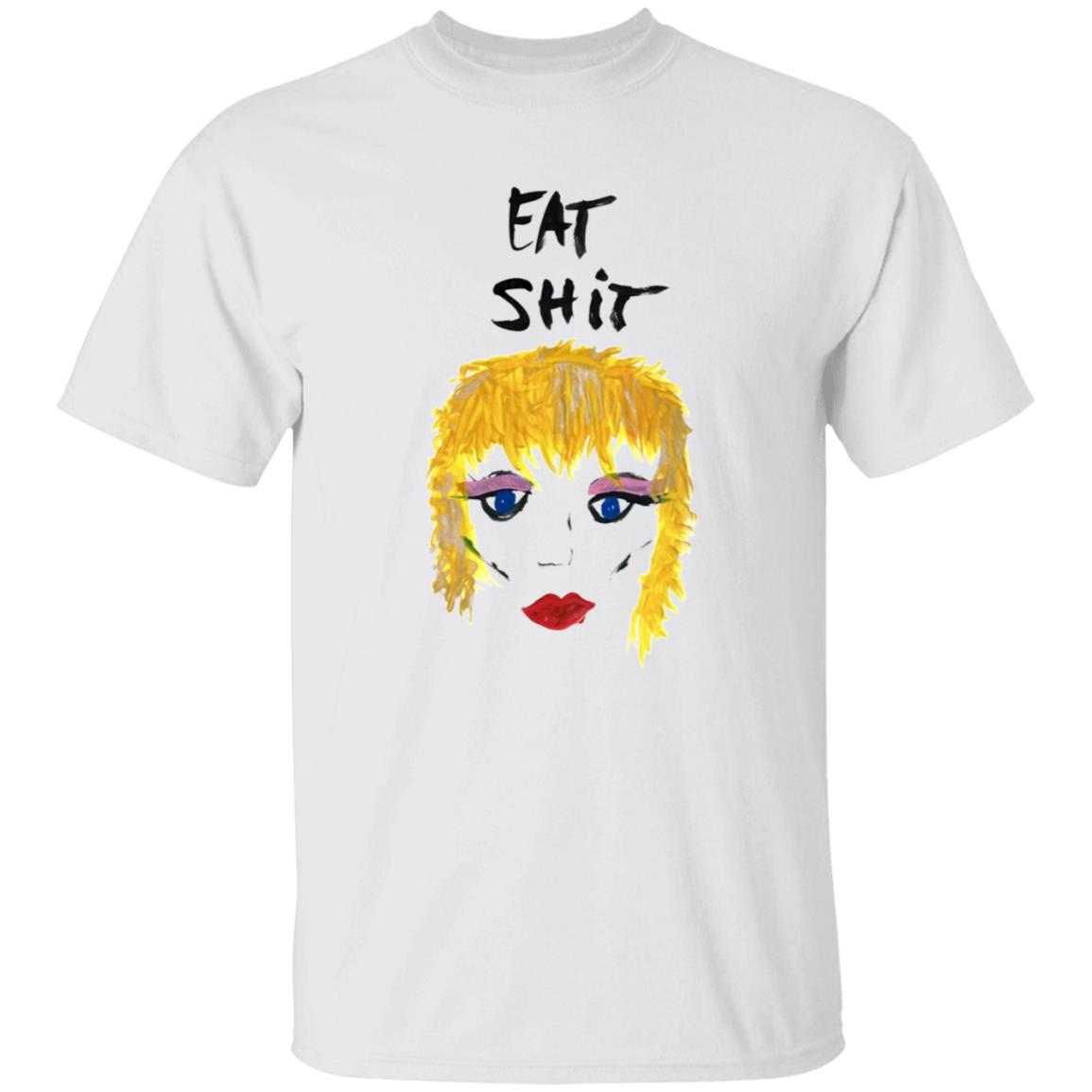 Miley Cyrus Merch Eat Shit Portrait Tee Shirt