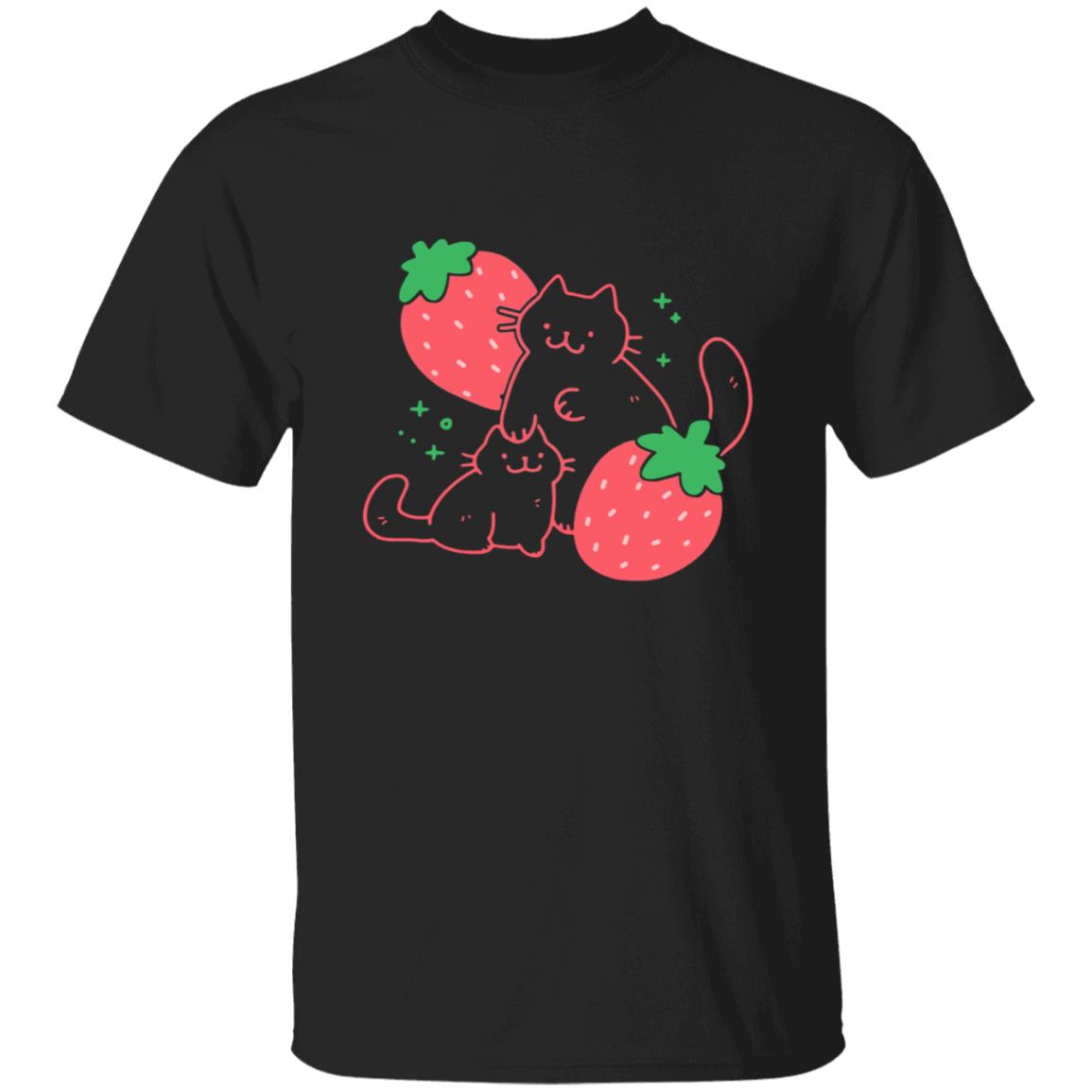 Crowlines Shop Strawberry Cat Shirt Crowlines Shop Strawberry Cat Shirt