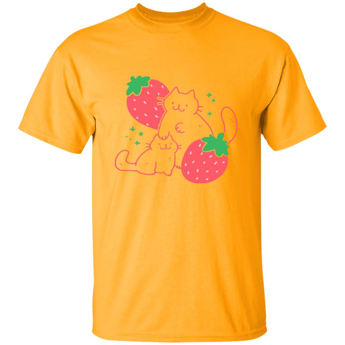 Crowlines Shop Strawberry Cat Shirt Crowlines Shop Strawberry Cat Shirt
