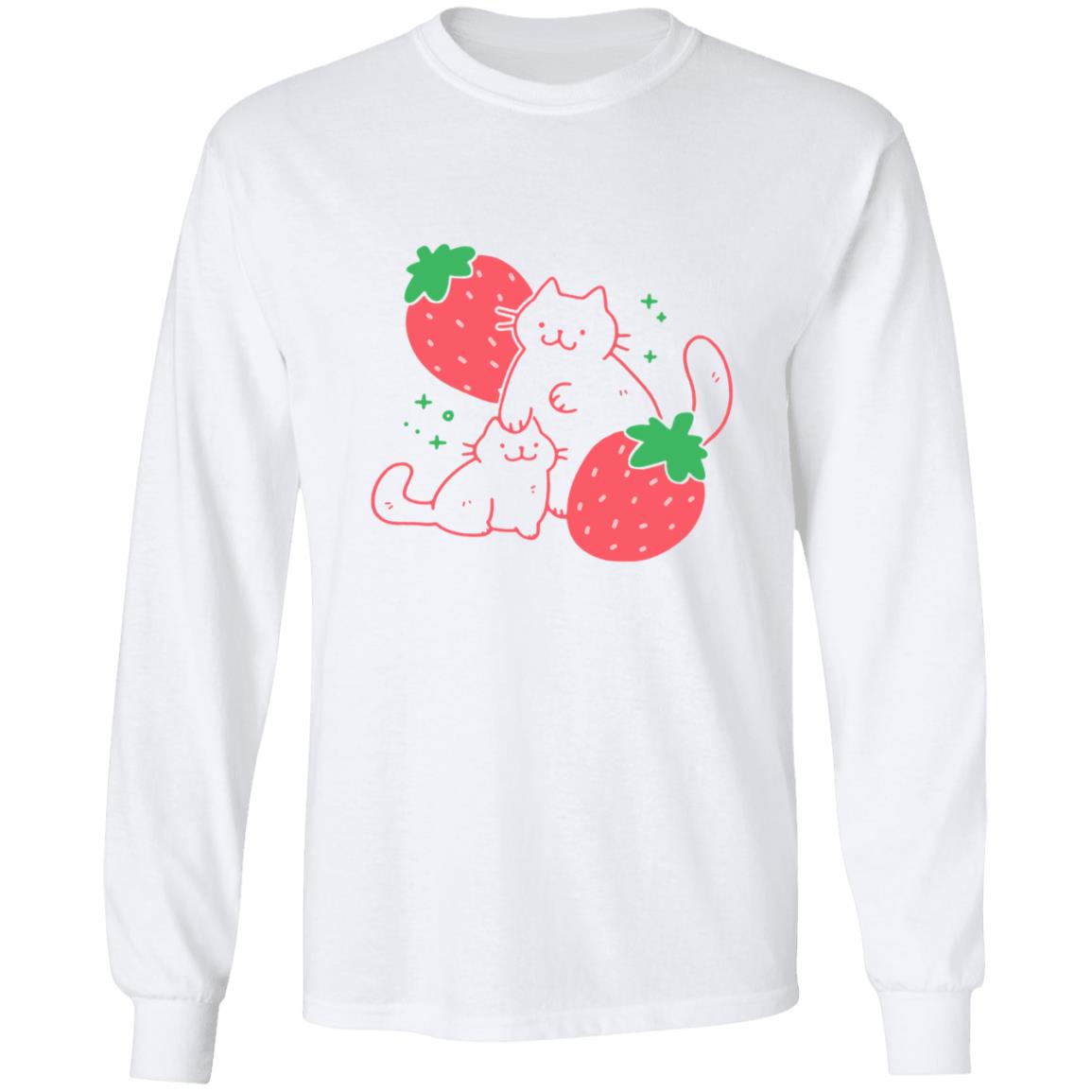 Crowlines Shop Strawberry Cat Shirt Crowlines Shop Strawberry Cat Shirt