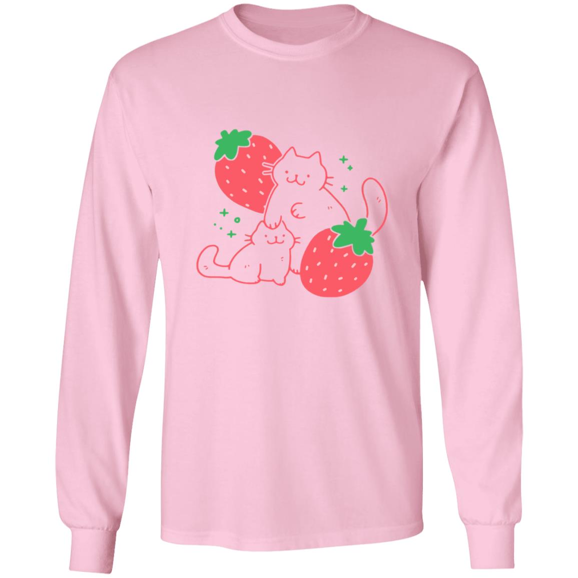Crowlines Shop Strawberry Cat Shirt Crowlines Shop Strawberry Cat Shirt