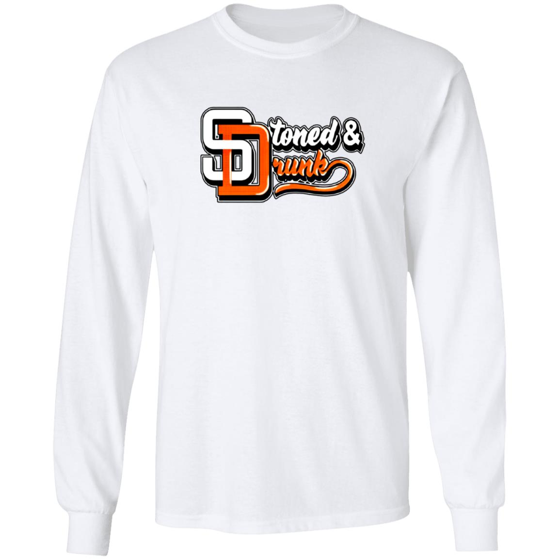 Refuse The Brand Stoned & Drunk Long Sleeve T Shirt LifeBeingDest RefuseTheBrand