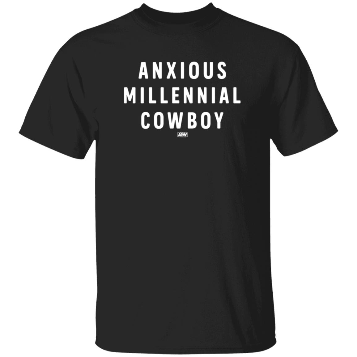 AEW Shop Adam Page Anxious Millennial Cowboy T Shirt