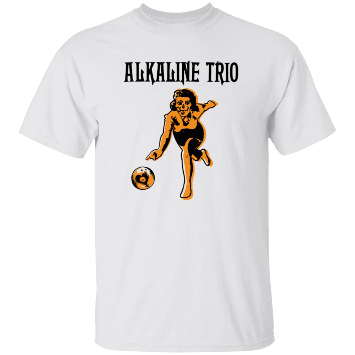 Alkaline Trio Merch Bowling Red Tee Shirt Alkaline Trio Merch Bowling Red Tee Shirt
