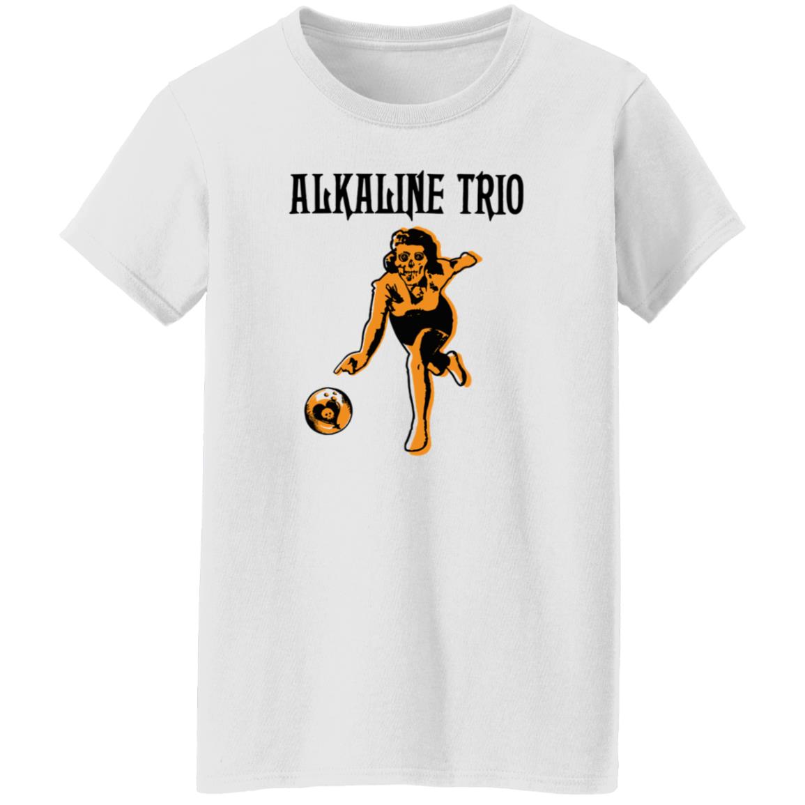 Alkaline Trio Merch Bowling Red Tee Shirt Alkaline Trio Merch Bowling Red Tee Shirt