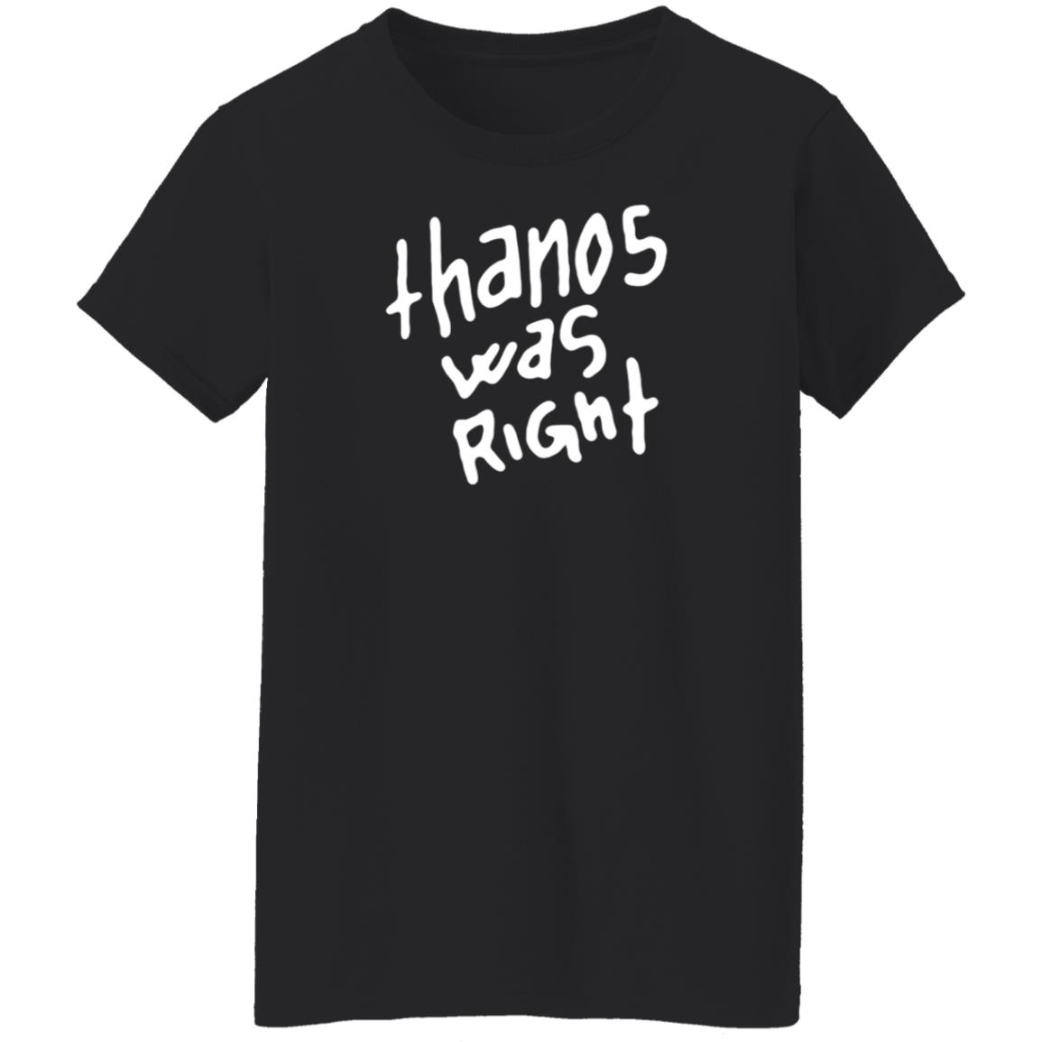 Epic Hero Shop Thanos Was Right Shirt Epic Hero Shop Thanos Was Right Shirt