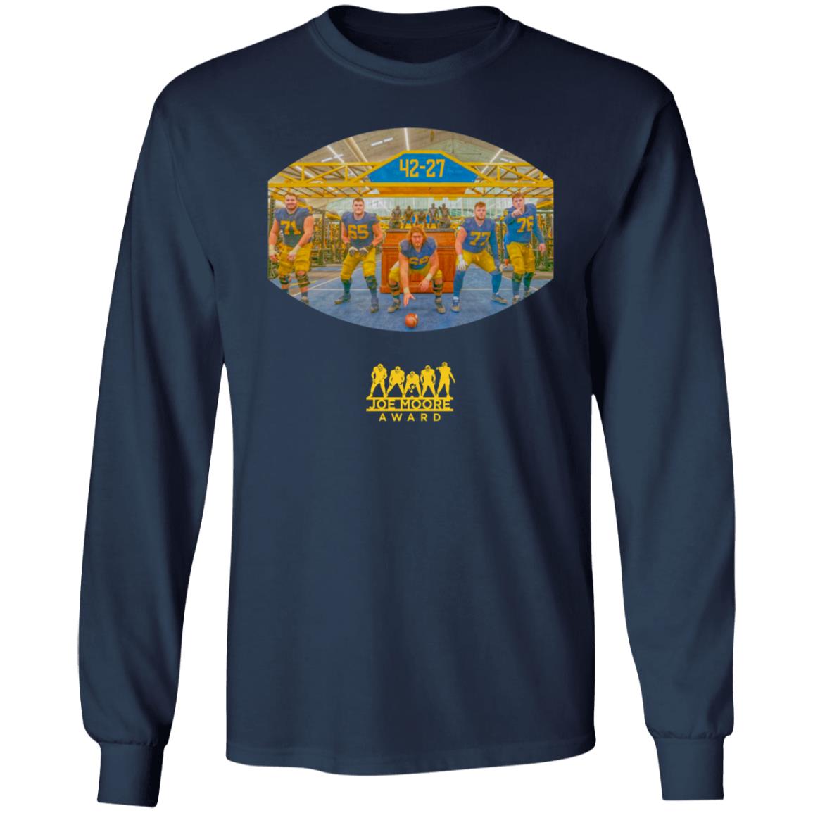2021 Joe Moore Award Winner Tee Shirt Michigan Football Limited Edition 2021 Joe Moore Award Winner Tee Shirt Michigan Football Limited Edition