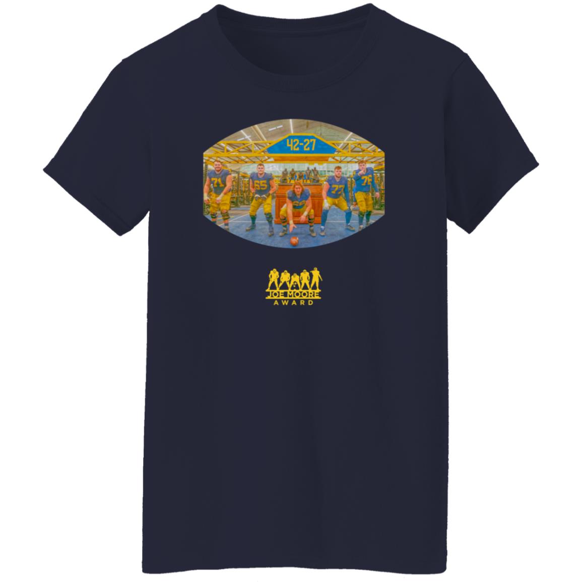 2021 Joe Moore Award Winner Tee Shirt Michigan Football Limited Edition 2021 Joe Moore Award Winner Tee Shirt Michigan Football Limited Edition