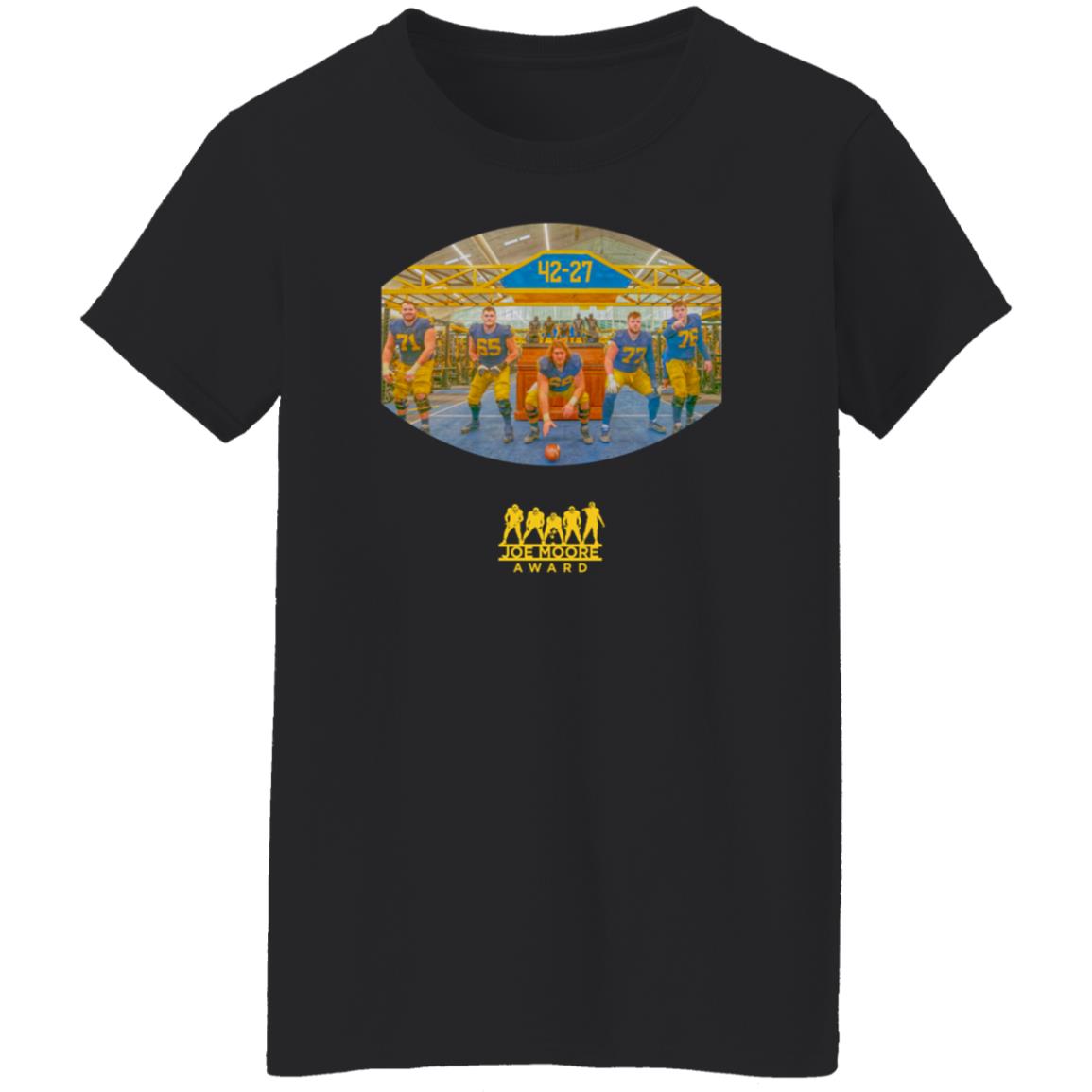 2021 Joe Moore Award Winner Tee Shirt Michigan Football Limited Edition 2021 Joe Moore Award Winner Tee Shirt Michigan Football Limited Edition