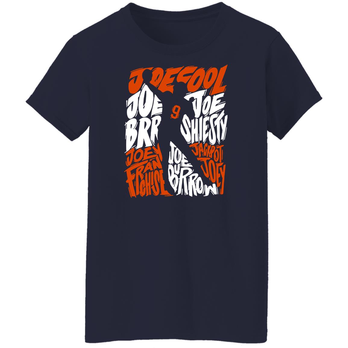 Nicknames Shirt Joe Burrow Joe Cool, Joe Brr, Joe Shiesty, Joey Franchise, Jackpot Joey Bengals T Shirt Nicknames Shirt Joe Burrow Joe Cool, Joe Brr, Joe Shiesty, Joey Franchise, Jackpot Joey Bengals T Shirt