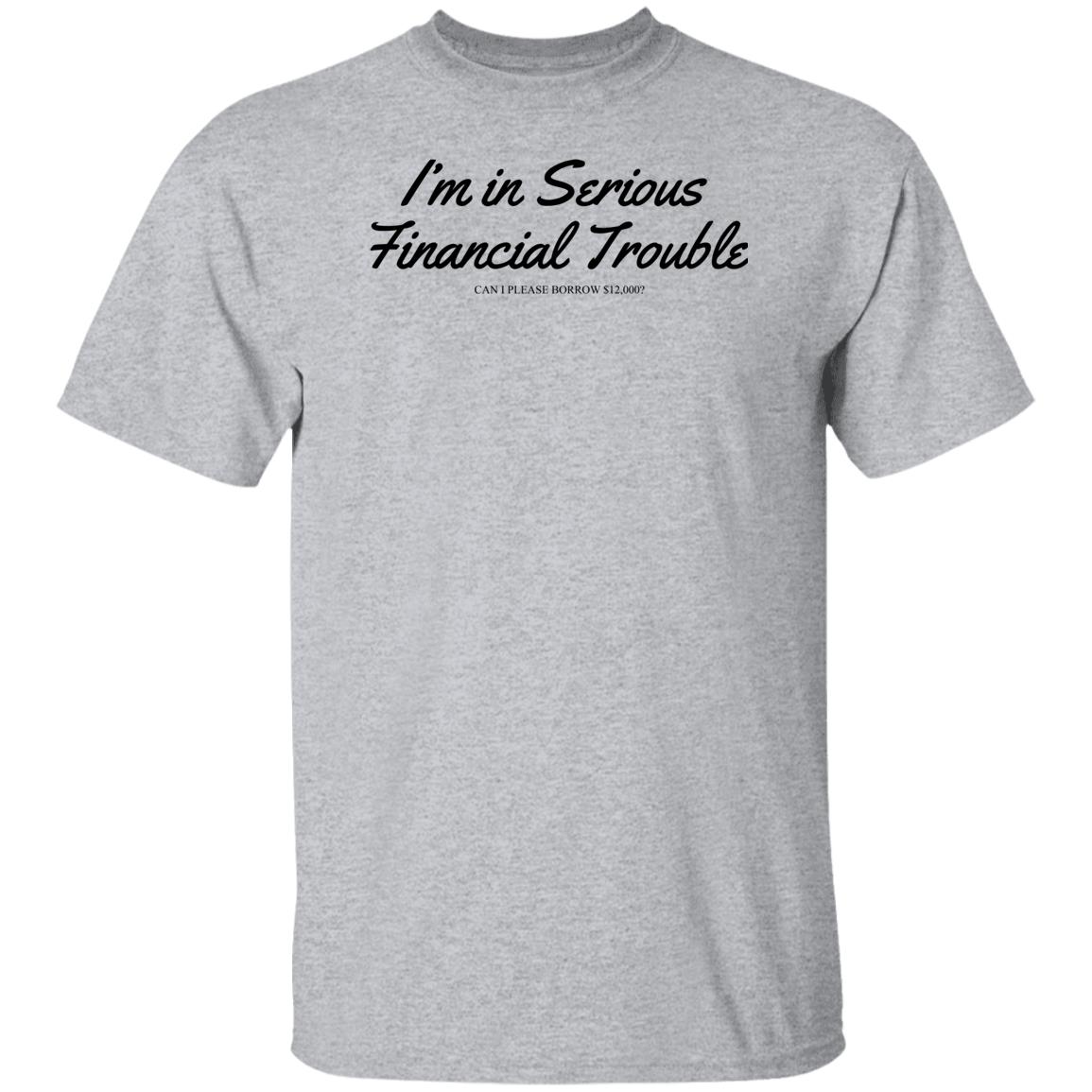 I'm In Serious Financial Trouble Can I Please Borrow $12,000 T Shirt Shitheadsteve Merch I'm In Serious Financial Trouble Can I Please Borrow $12,000 T Shirt Shitheadsteve Merch