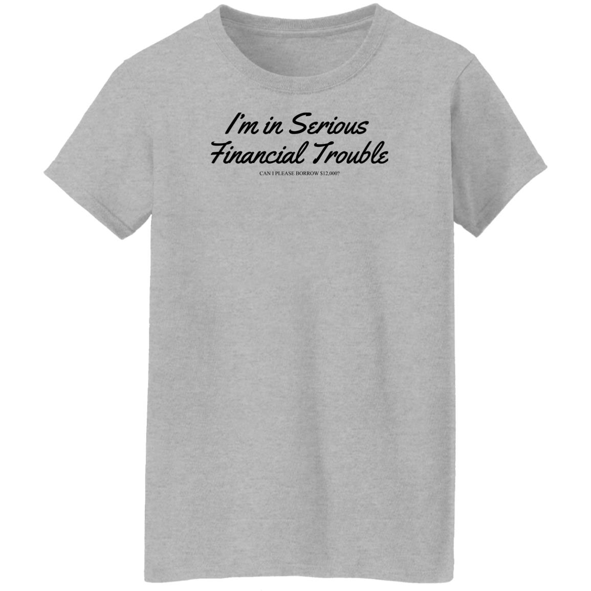 I'm In Serious Financial Trouble Can I Please Borrow $12,000 T Shirt Shitheadsteve Merch I'm In Serious Financial Trouble Can I Please Borrow $12,000 T Shirt Shitheadsteve Merch