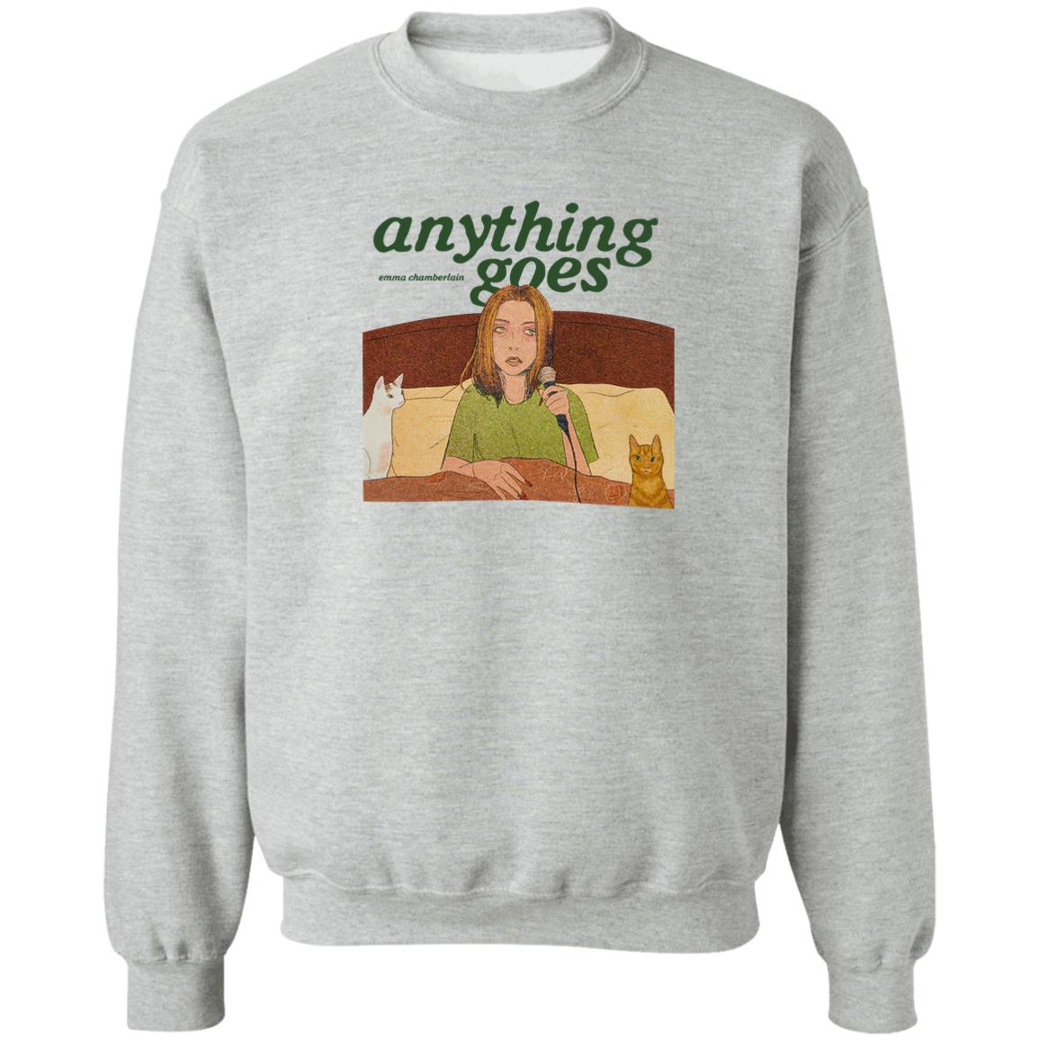 Emma Chamberlain Merch Anything Goes Tee Shirt Tiotee