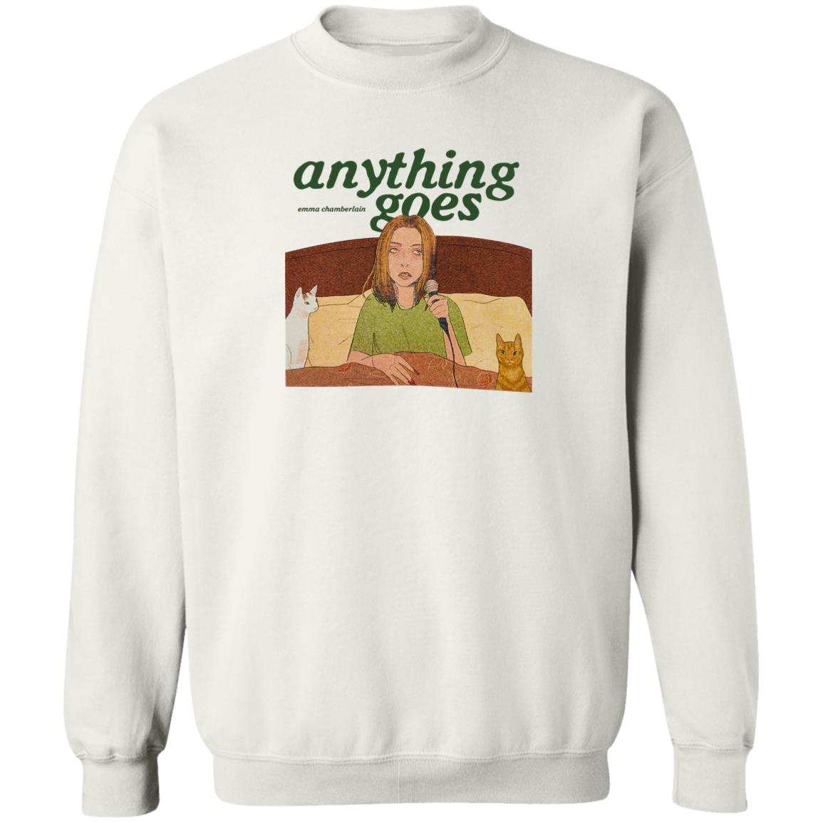 Emma Chamberlain Merch Anything Goes Tee Shirt Emma Chamberlain Merch Anything Goes Tee Shirt
