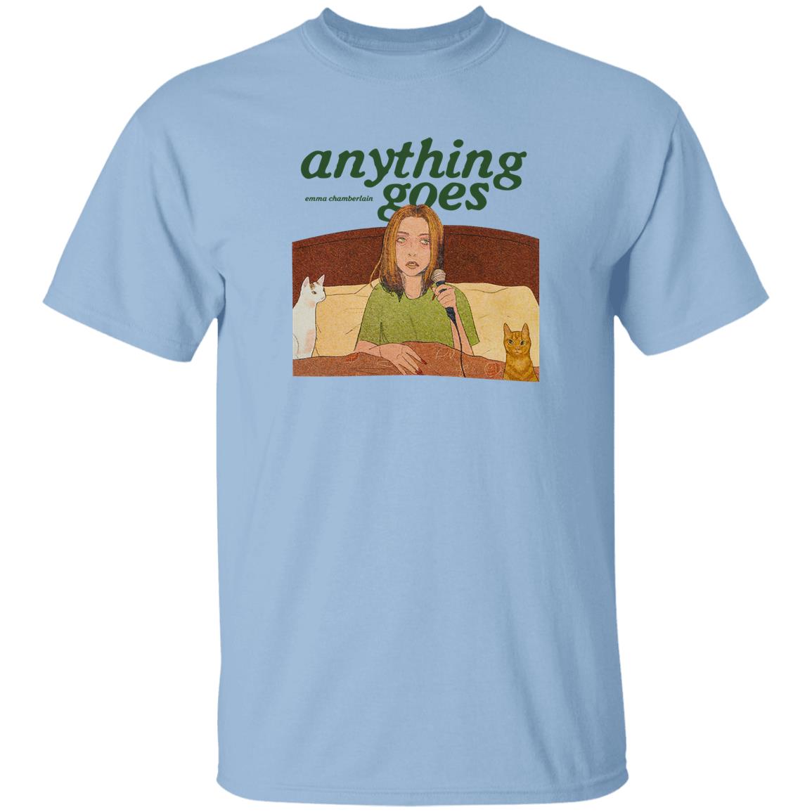 Emma Chamberlain Merch Anything Goes Tee Shirt Emma Chamberlain Merch Anything Goes Tee Shirt