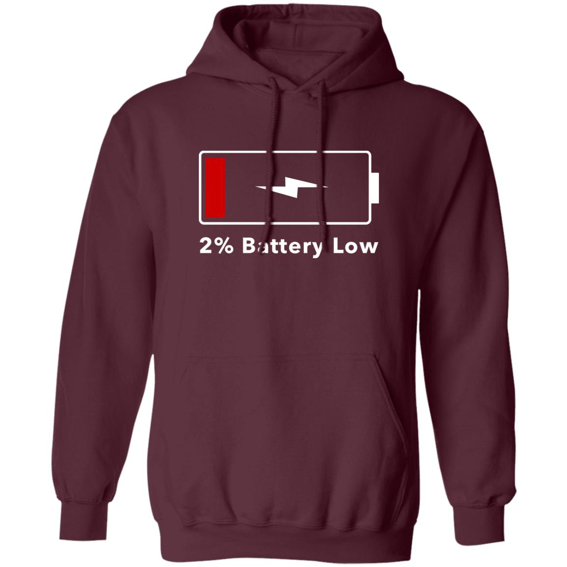 2% Battery Low Shirt Hoodie Sweatshirt Brandalf the Blonde 2% Battery Low Shirt Hoodie Sweatshirt Brandalf the Blonde